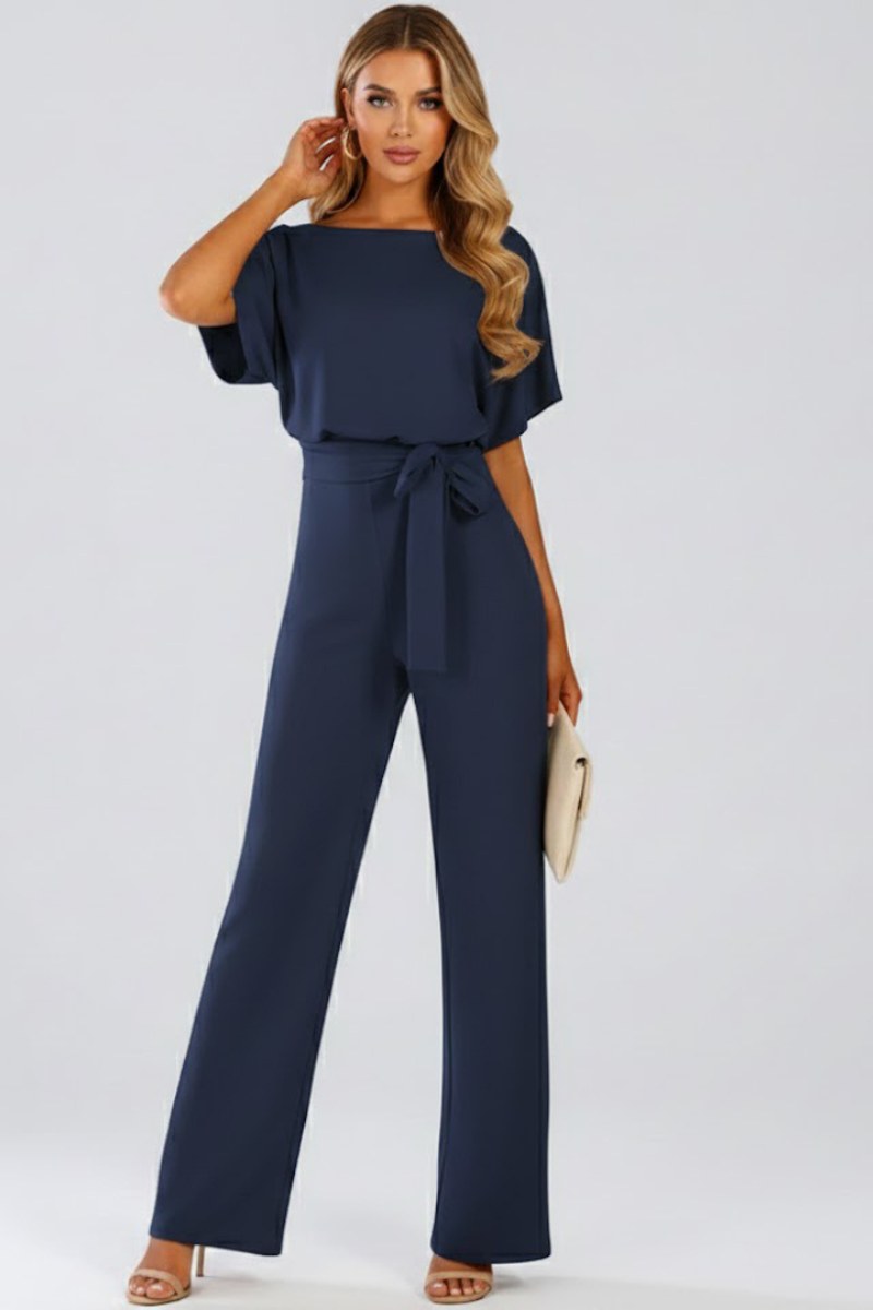 Lenna — Belted Wide Leg Jumpsuit (5), Avelony