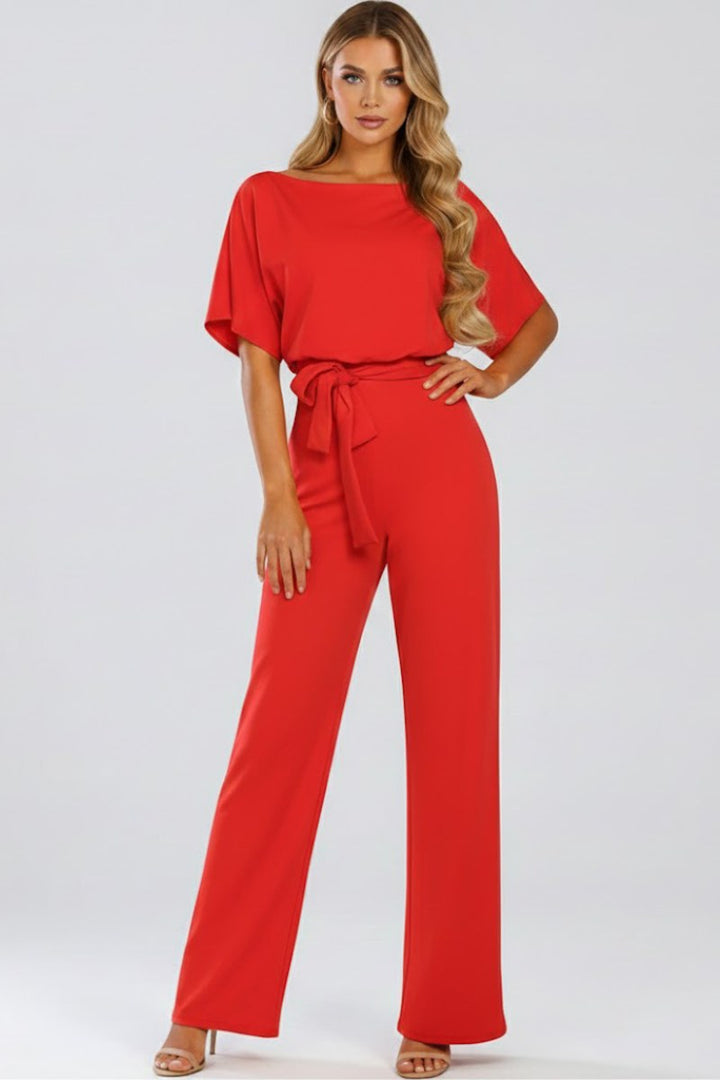 Lenna — Belted Wide Leg Jumpsuit (6), Avelony
