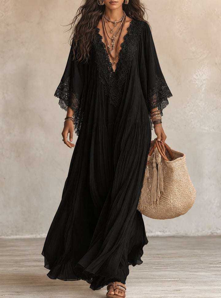 Lorelei — Chiffon Kaftan Maxi Dress (2), Avelony