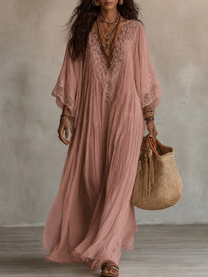 Lorelei — Chiffon Kaftan Maxi Dress (3), Avelony