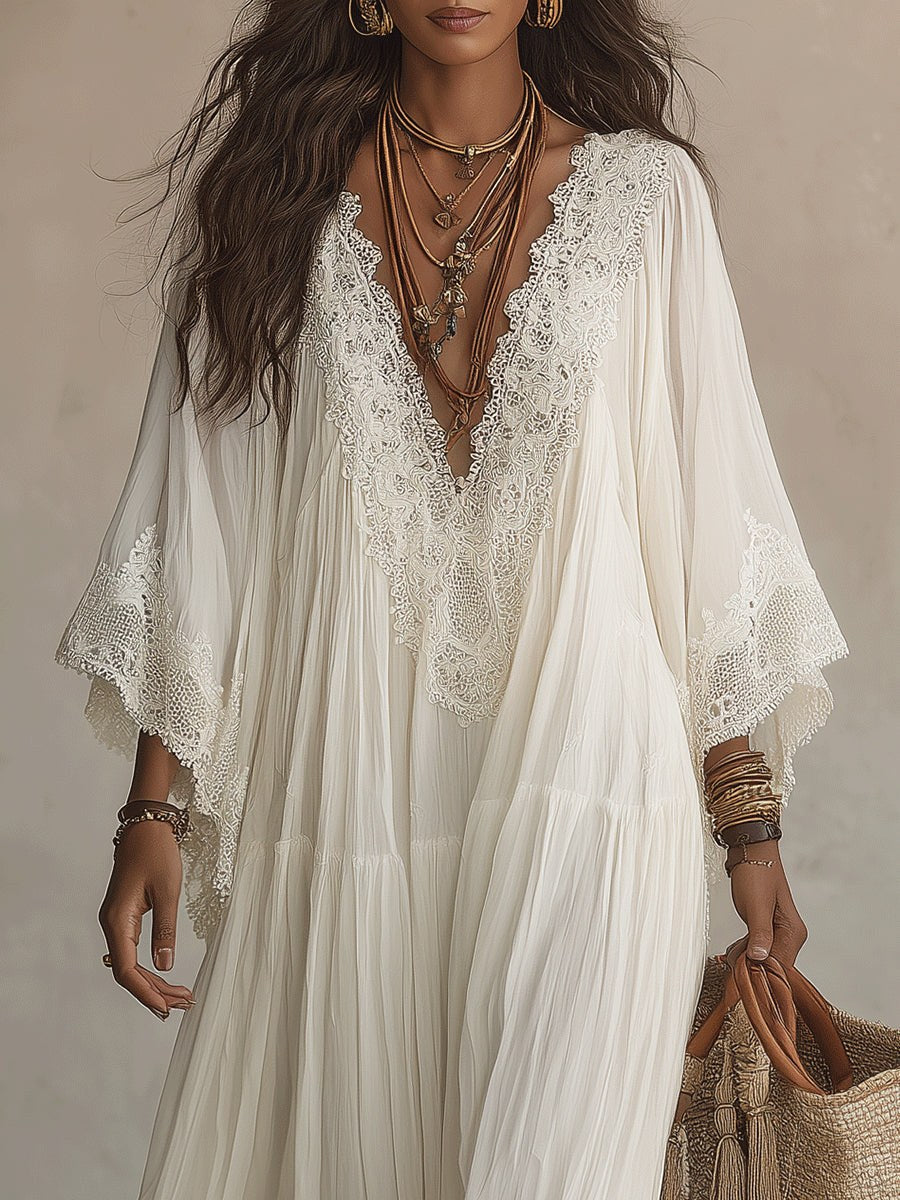 Lorelei — Chiffon Kaftan Maxi Dress (8), Avelony