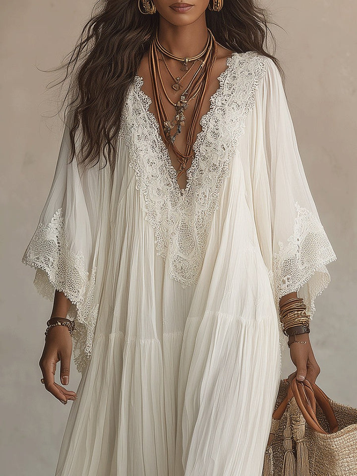 Lorelei — Chiffon Kaftan Maxi Dress (8), Avelony