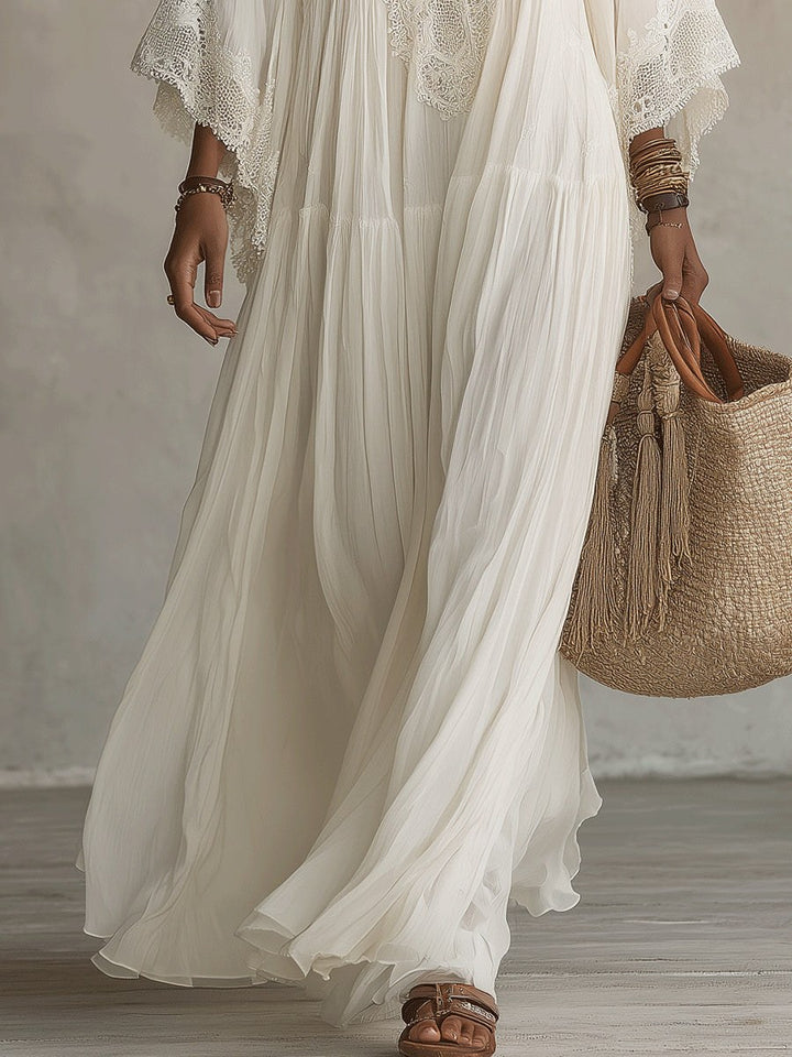 Lorelei — Chiffon Kaftan Maxi Dress (9), Avelony