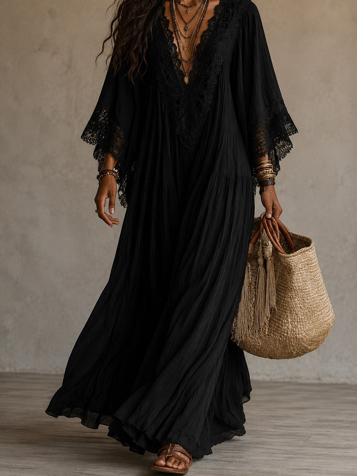 Lorelei — Chiffon Kaftan Maxi Dress (12), Avelony