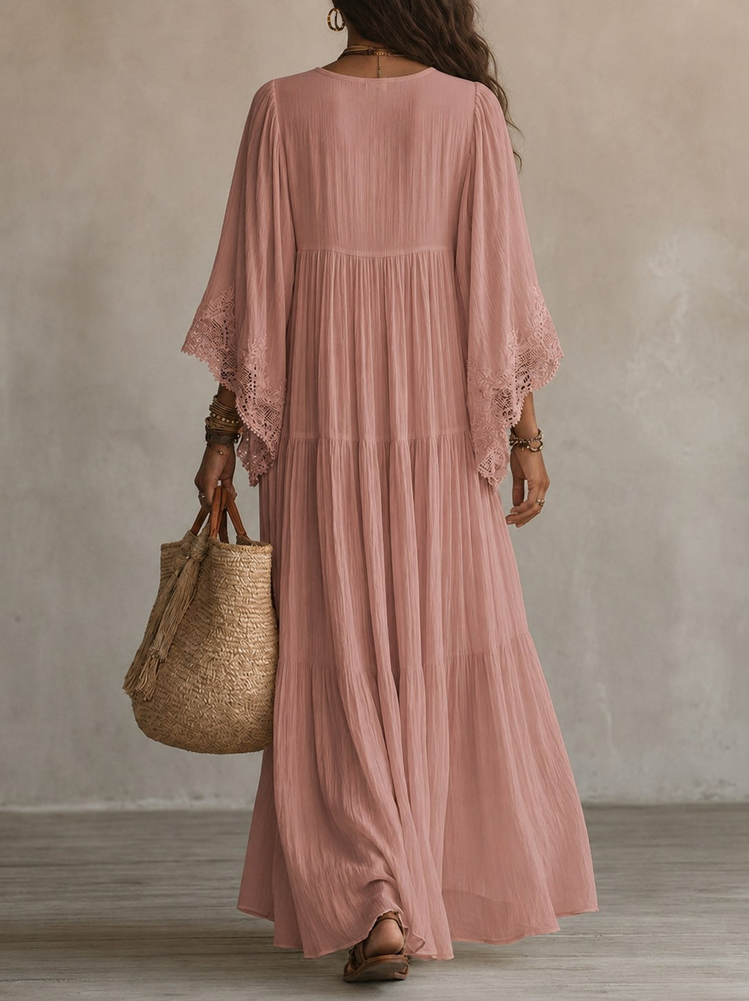 Lorelei — Chiffon Kaftan Maxi Dress (13), Avelony
