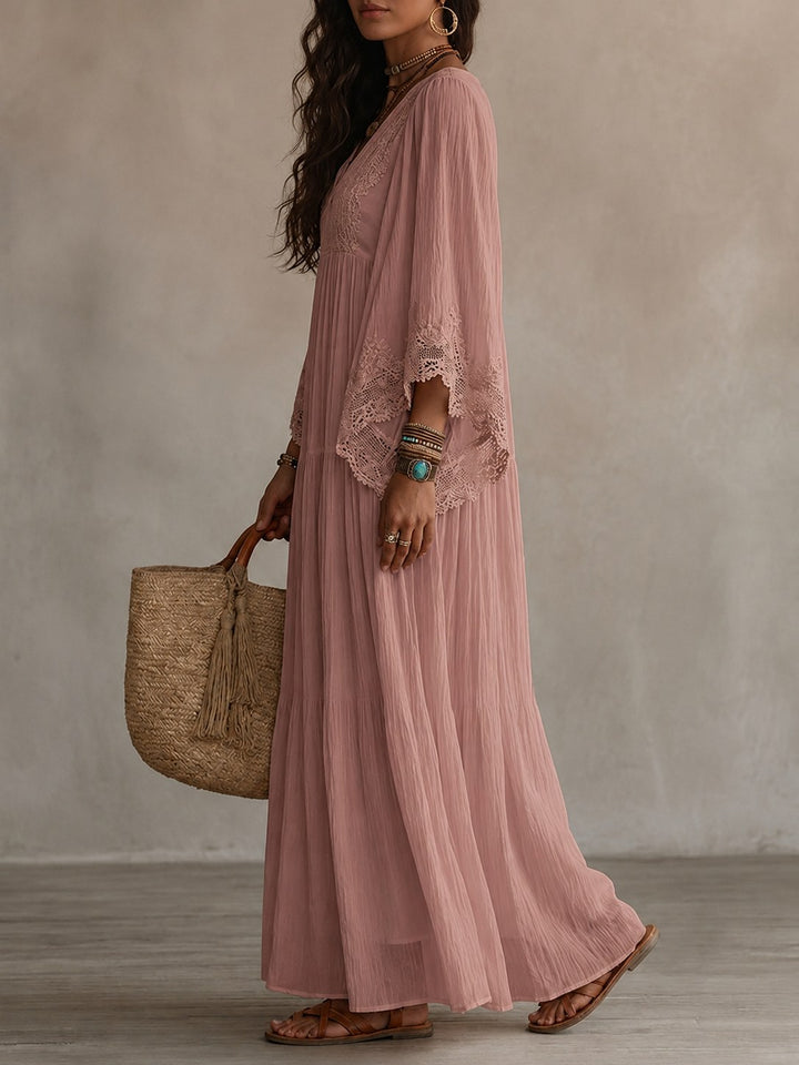 Lorelei — Chiffon Kaftan Maxi Dress (14), Avelony