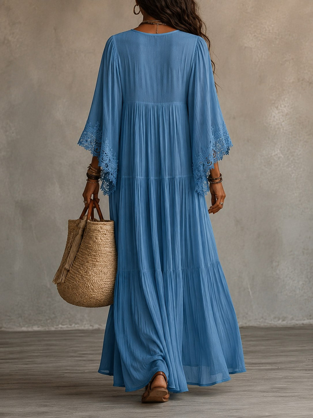 Lorelei — Chiffon Kaftan Maxi Dress (17), Avelony