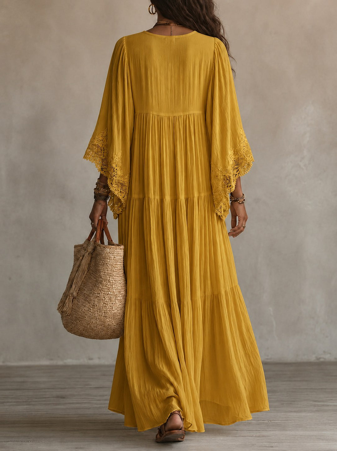 Lorelei — Chiffon Kaftan Maxi Dress (22), Avelony