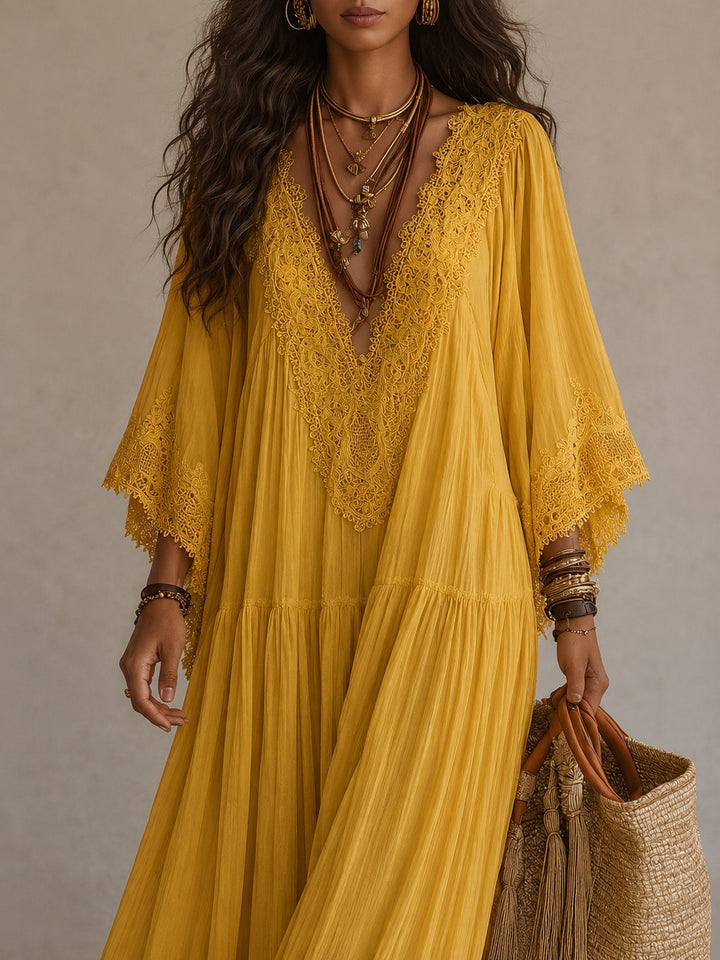 Lorelei — Chiffon Kaftan Maxi Dress (24), Avelony
