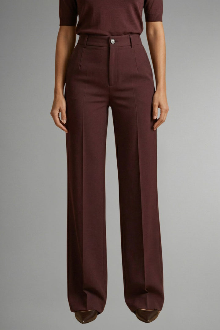 High Waist Straight Leg Pants