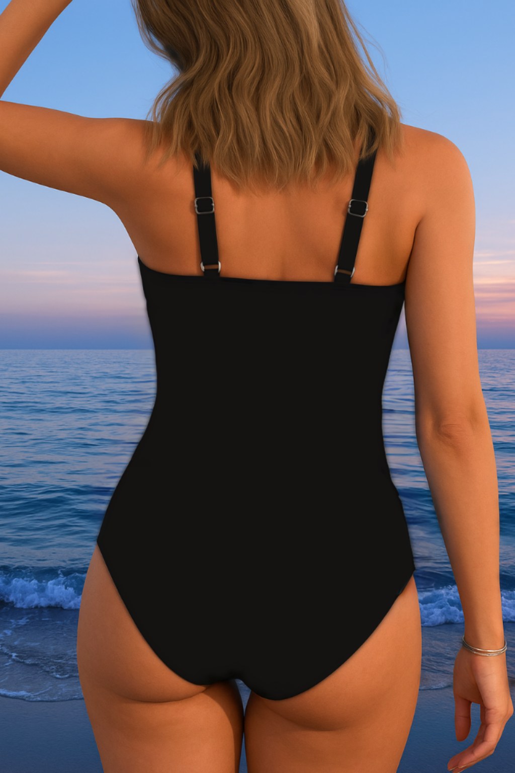 Mila – Elegant Wrap One Piece Swimsuit for Women with Print