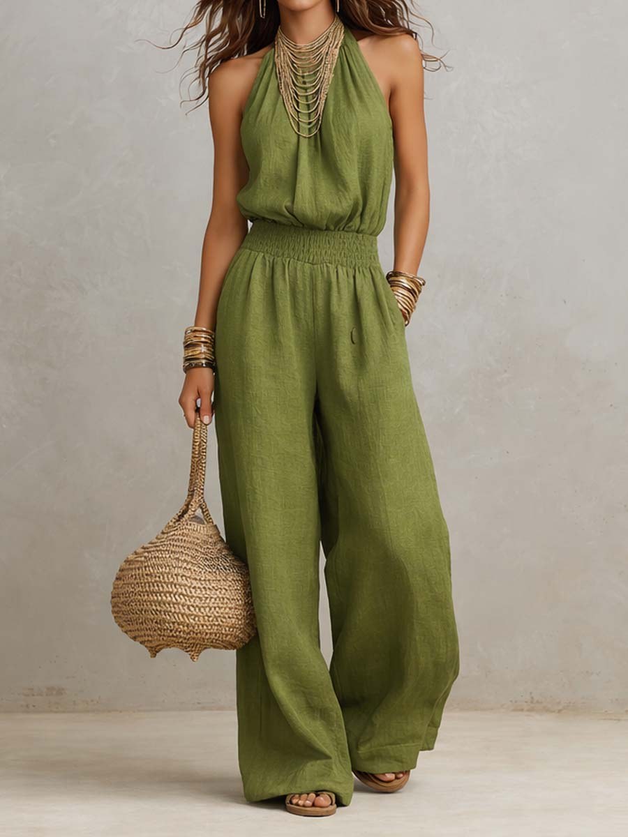 Mireille — Halter Neck Jumpsuit (4), Avelony