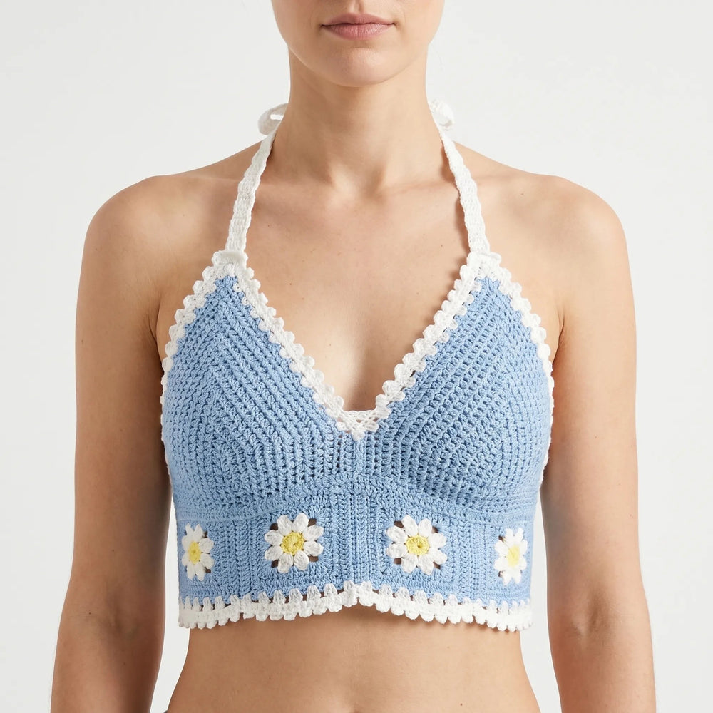 Nerissa — Crochet Halter Crop Top (2), Avelony