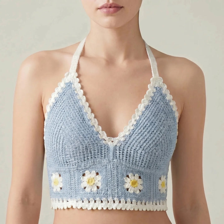 Nerissa — Crochet Halter Crop Top (3), Avelony