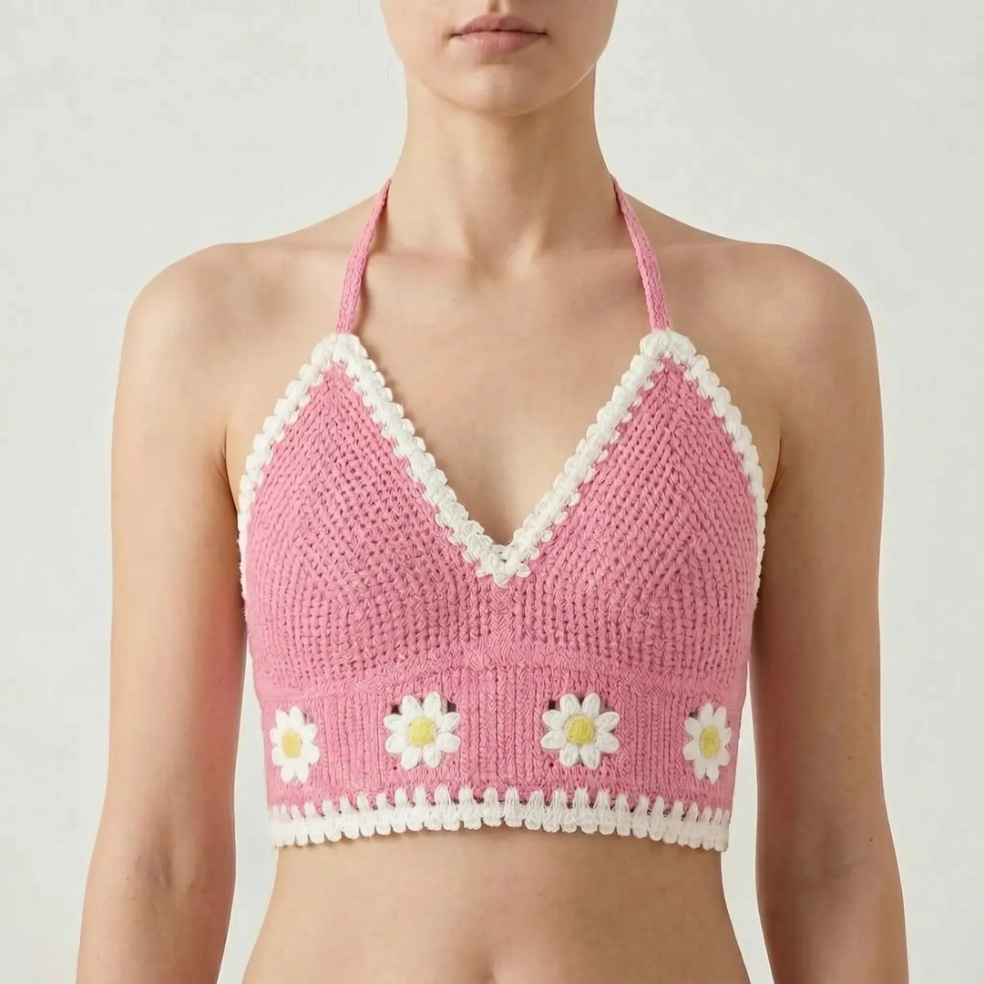 Nerissa — Crochet Halter Crop Top (5), Avelony