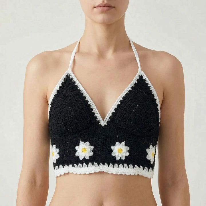 Nerissa — Crochet Halter Crop Top (11), Avelony