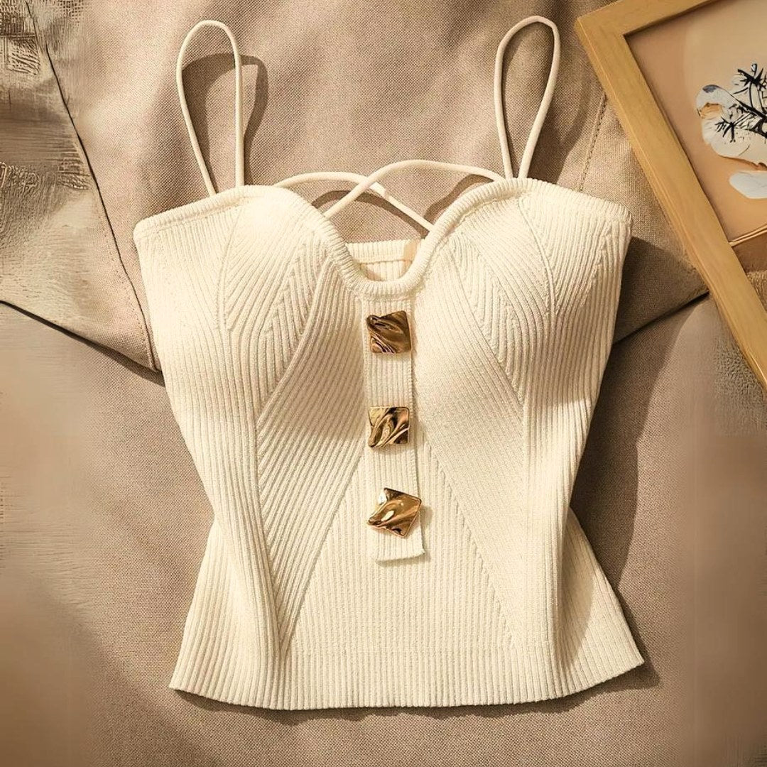 Ottoline — Ribbed Corset Top, Avelony