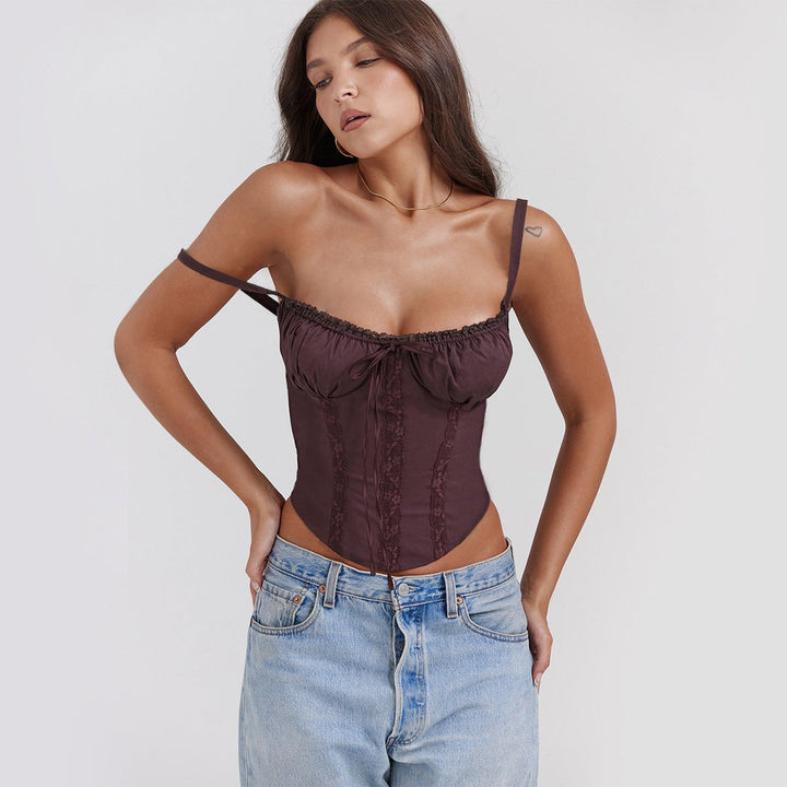 Persephone — Ruffle Trim Corset Top (3), Avelony