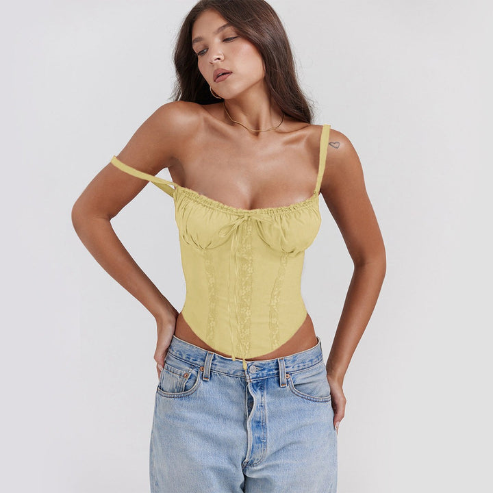 Persephone — Ruffle Trim Corset Top (6), Avelony