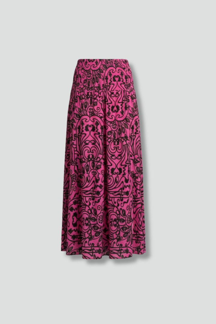 Printed Maxi Skirt with Elastic Waist — Rafferty
