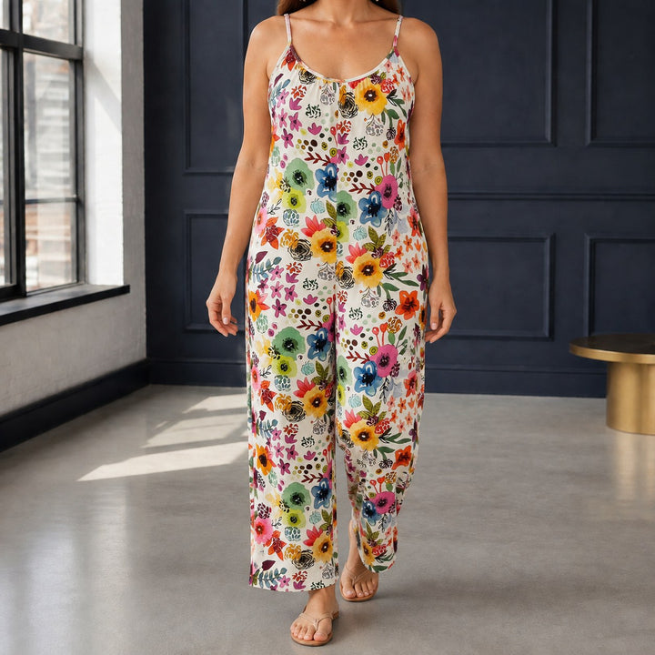 Rowan — Floral Print Jumpsuit (6), Avelony