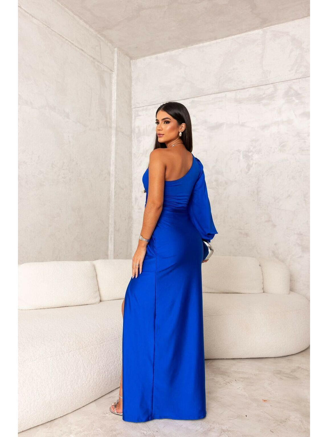 Marlowe — Satin Wrap Maxi Dress for Women