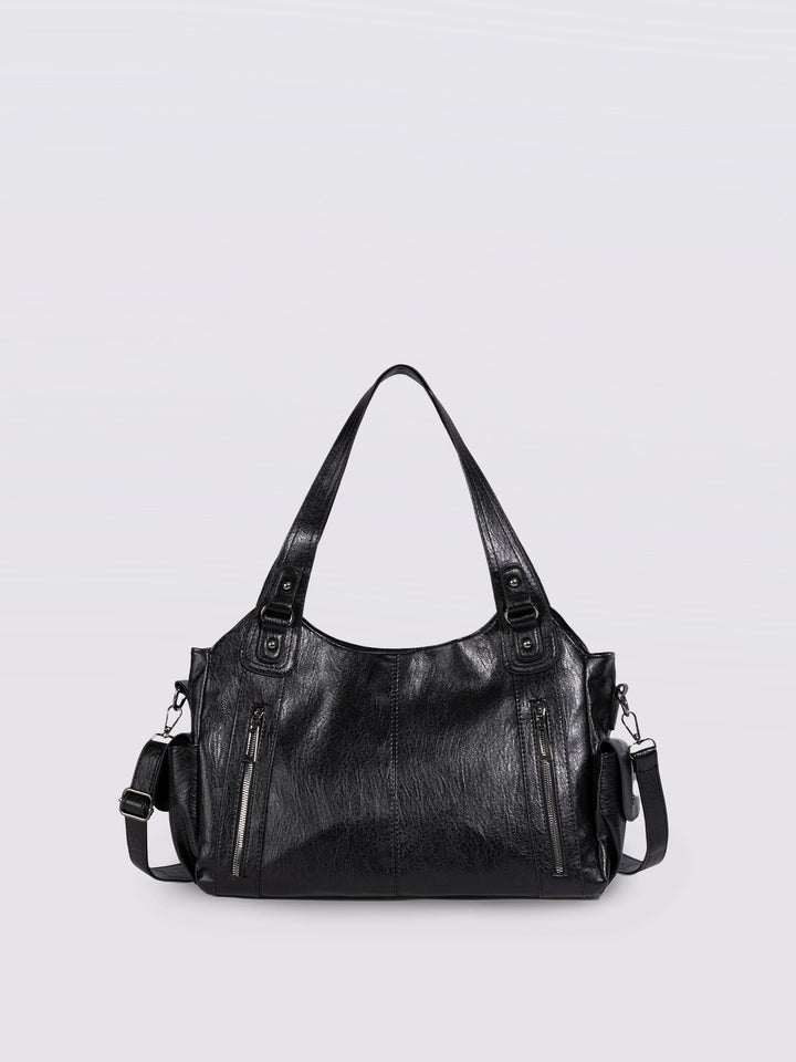Pia — Structured Leather Look Tote Bag for Women