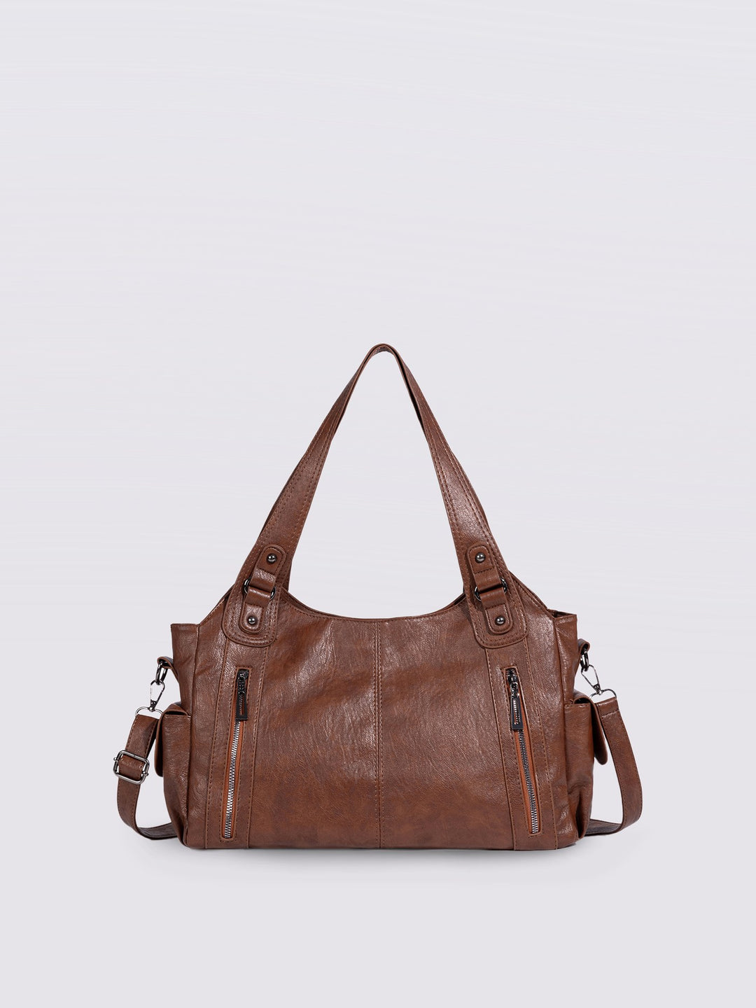 Pia — Structured Leather Look Tote Bag for Women