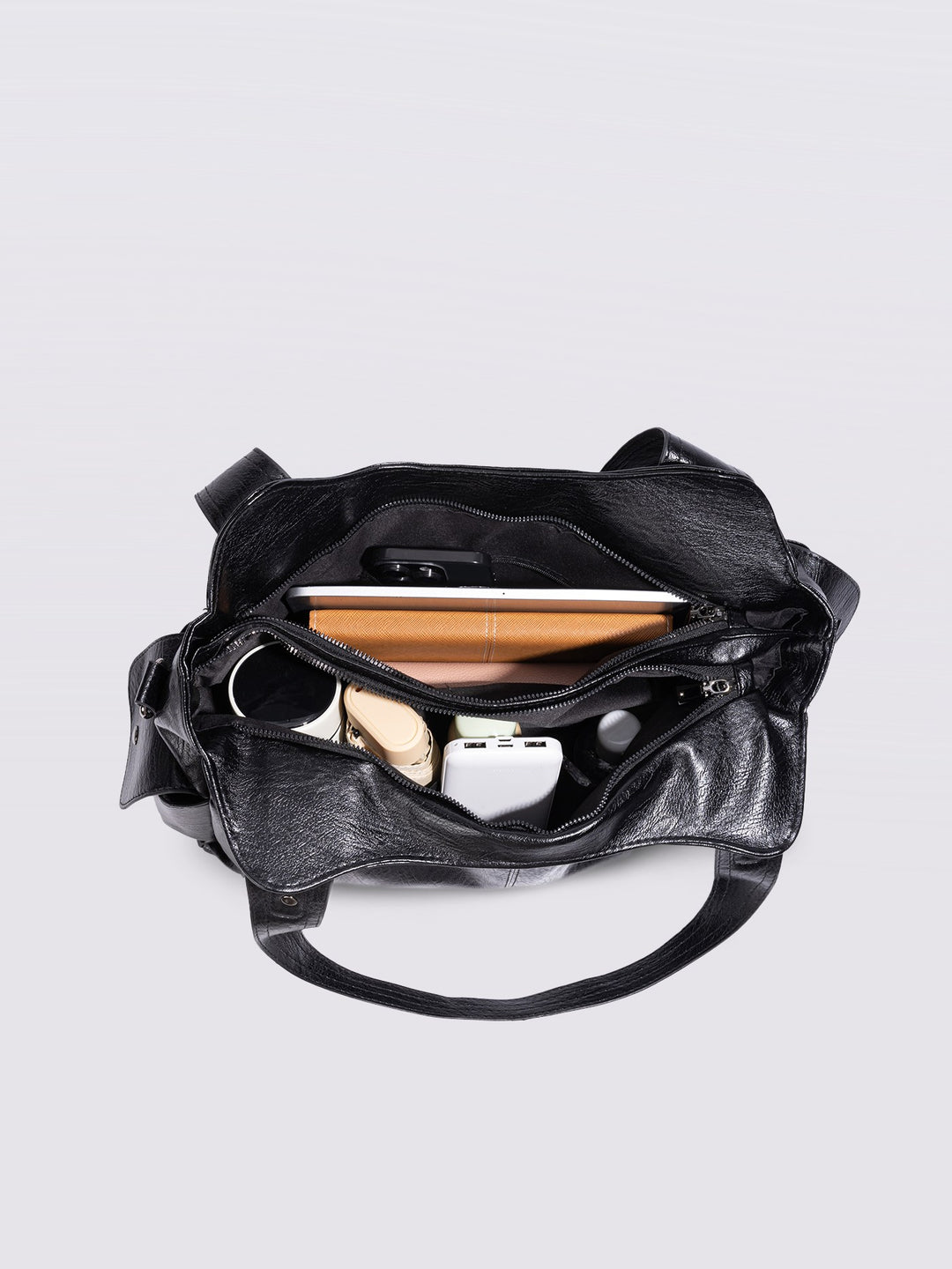 Pia — Structured Leather Look Tote Bag for Women