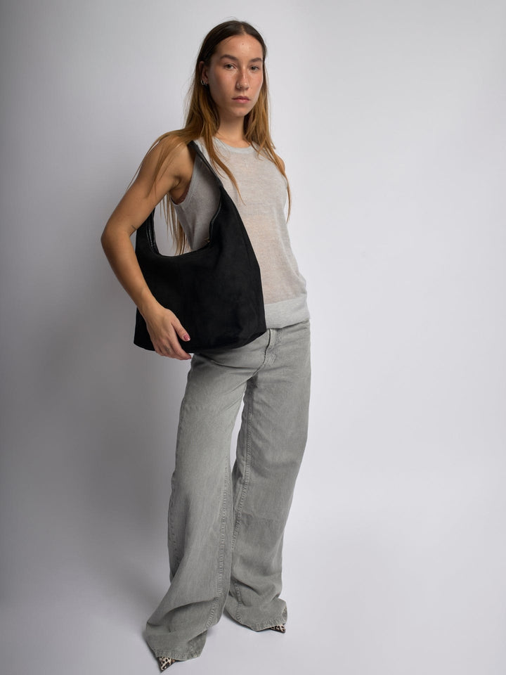 Remy — Suede Look Hobo Shoulder Bag for Women