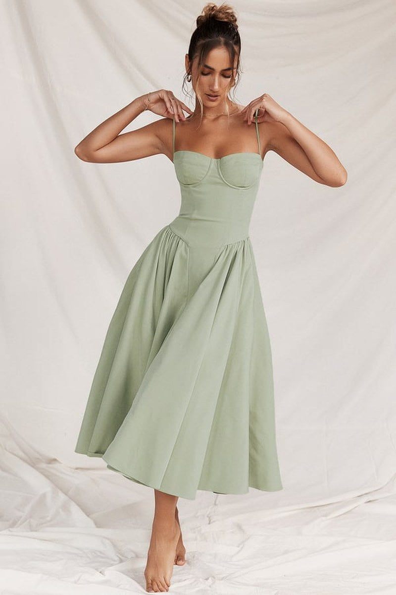 Uma — Sweetheart Neck Maxi Sun Dress for Women