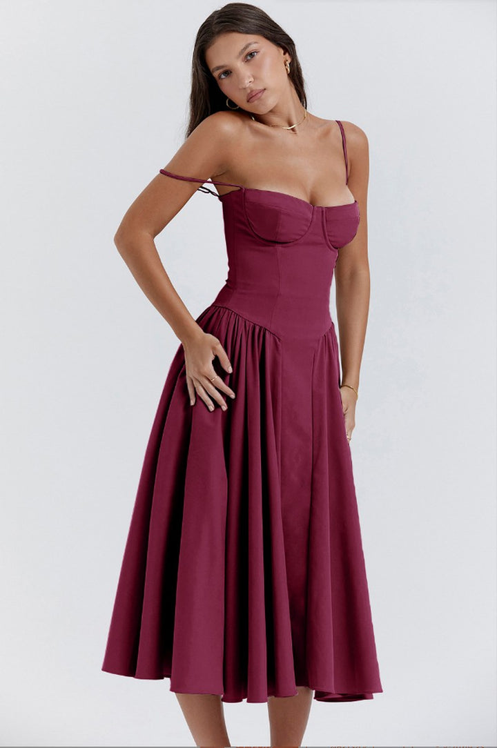 Uma — Sweetheart Neck Maxi Sun Dress for Women