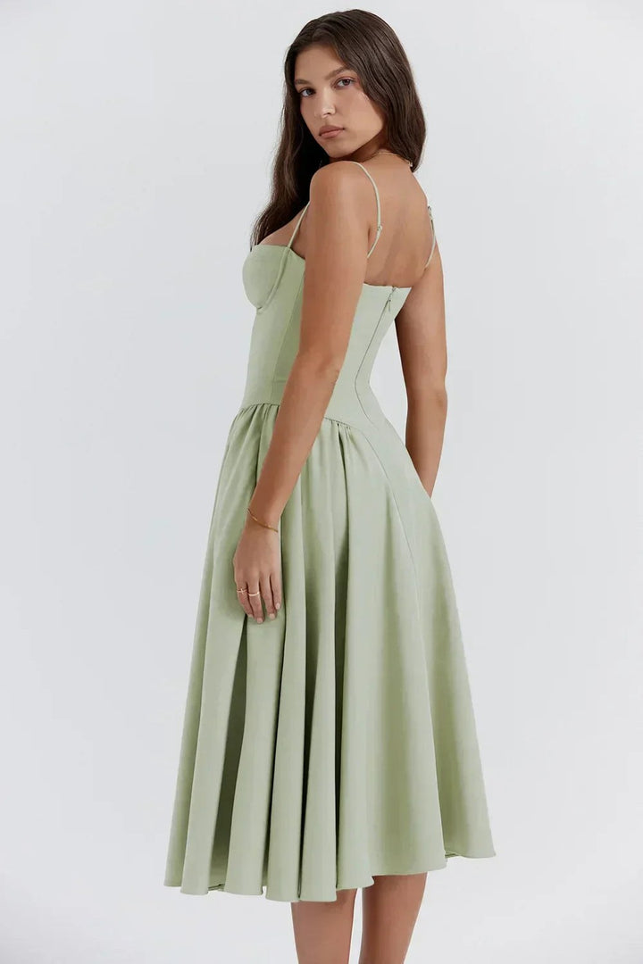 Uma — Sweetheart Neck Maxi Sun Dress for Women
