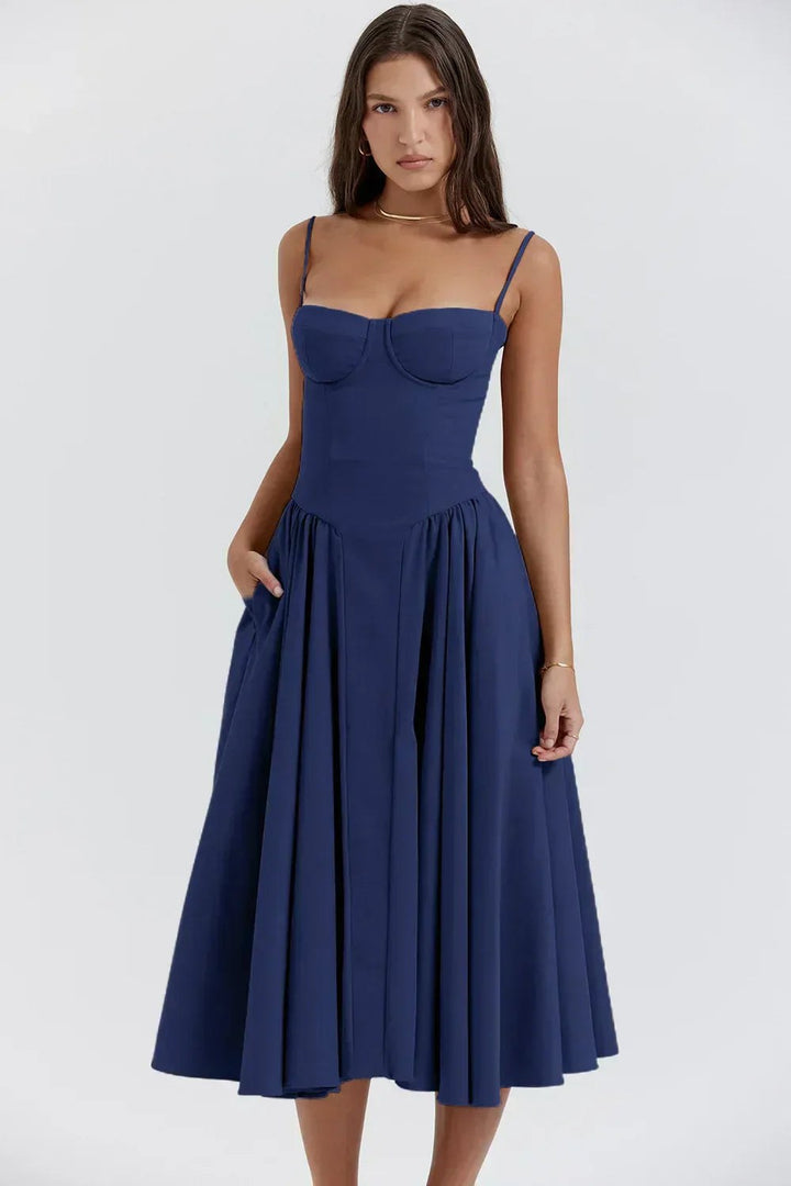 Uma — Sweetheart Neck Maxi Sun Dress for Women