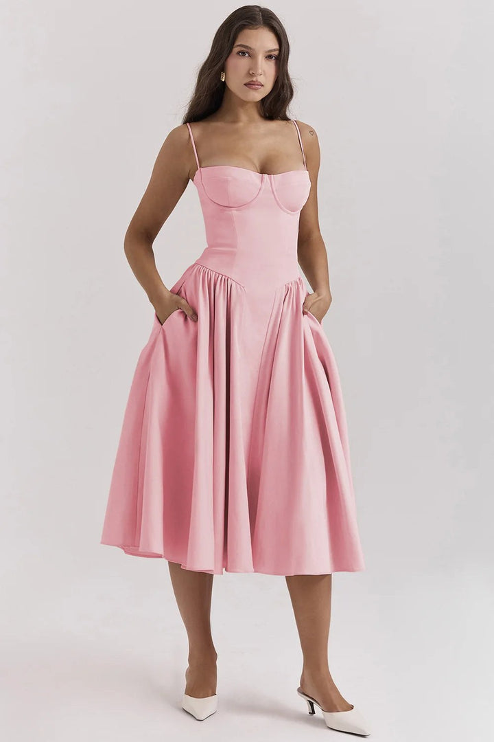 Uma — Sweetheart Neck Maxi Sun Dress for Women