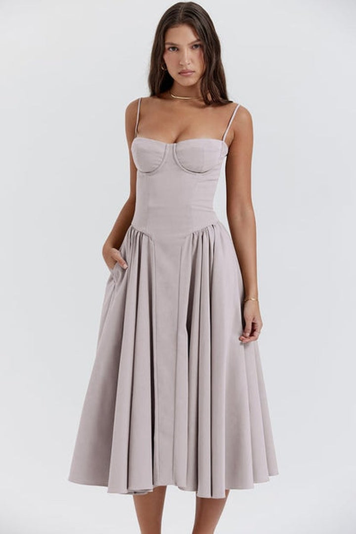 Uma — Sweetheart Neck Maxi Sun Dress for Women