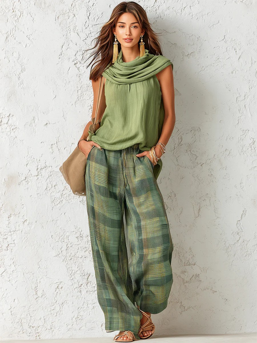 Tessa — Cowl Neck Two Piece Set (4), Avelony