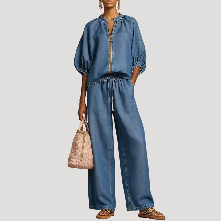 Thea — Wide Leg Co Ord Set (8), Avelony