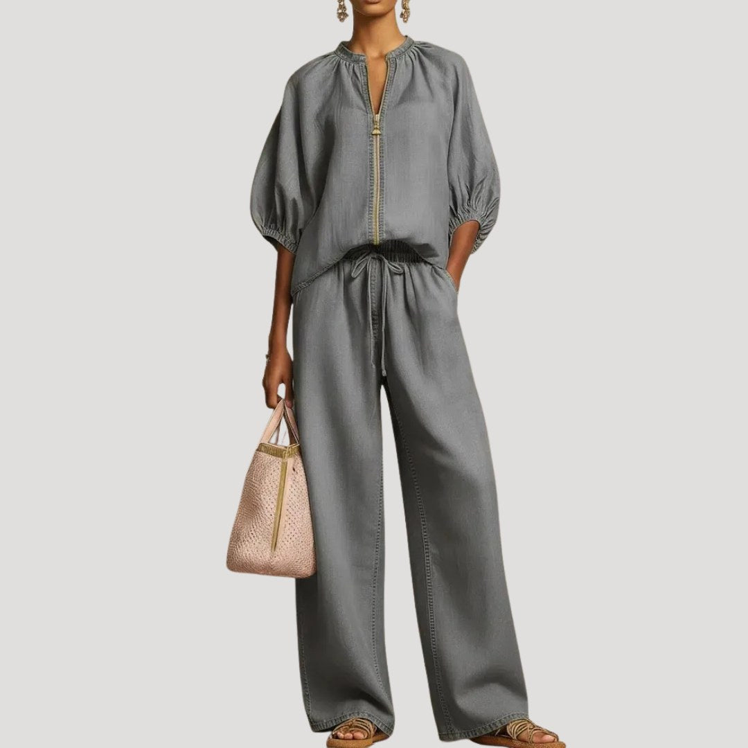 Thea — Wide Leg Co Ord Set (9), Avelony