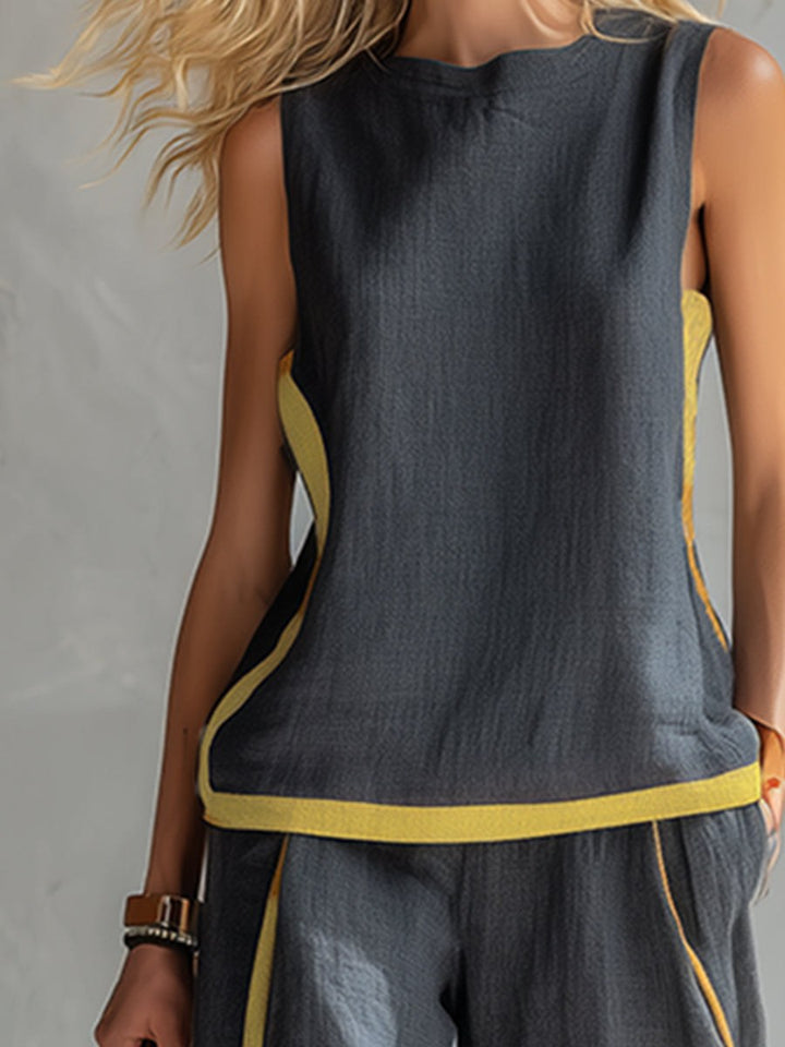 Vianne — Contrast Trim Matching Set (9), Avelony