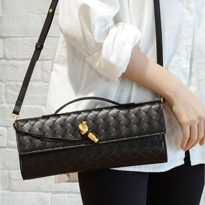 Zara — Woven Leather Handbag for Women