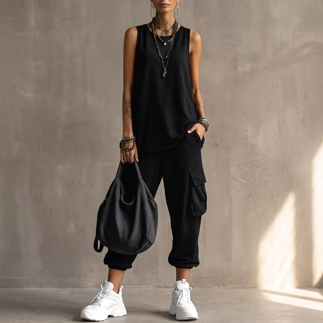 Zinnia — Sleeveless Two Piece Set (5), Avelony