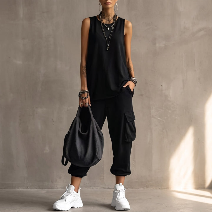 Zinnia — Sleeveless Two Piece Set (5), Avelony
