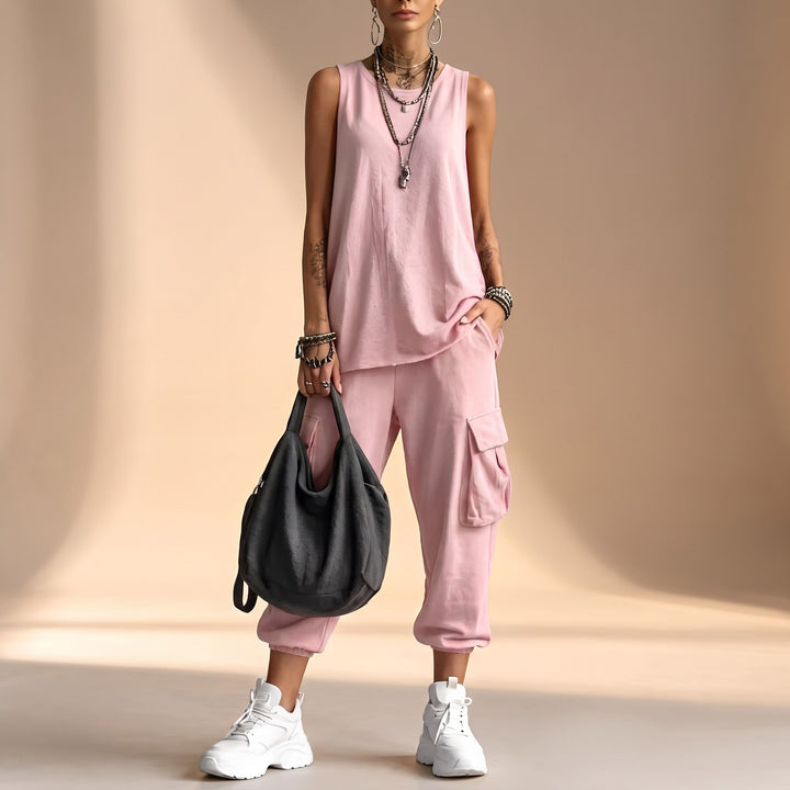 Zinnia — Sleeveless Two Piece Set (6), Avelony