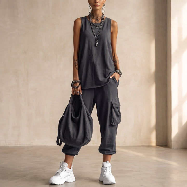 Zinnia — Sleeveless Two Piece Set (8), Avelony