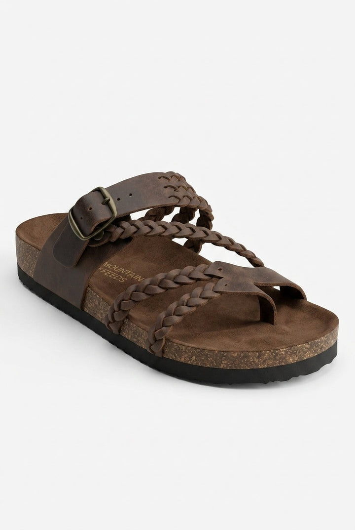 Hayleigh — Hayleigh | Soft Woven Slides for Women with Buckle Strap, Moda Lodz