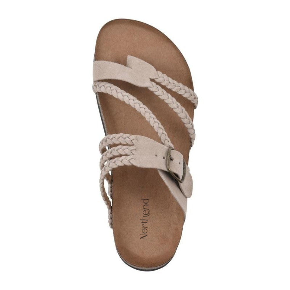 Hayleigh — Hayleigh | Soft Woven Slides for Women with Buckle Strap, Moda Lodz
