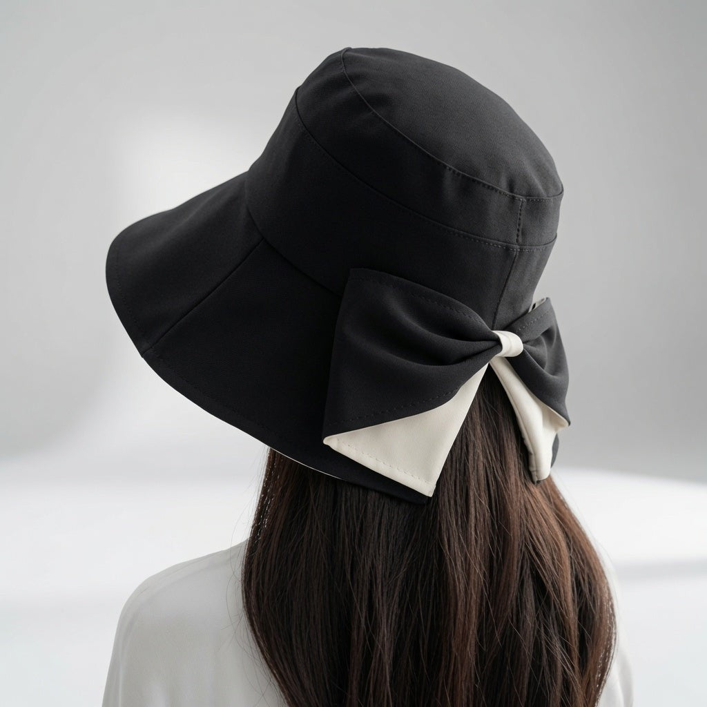 Hermione — Hermione | Light Wide Brim Hat for Women with Woven Fabric, Moda Lodz