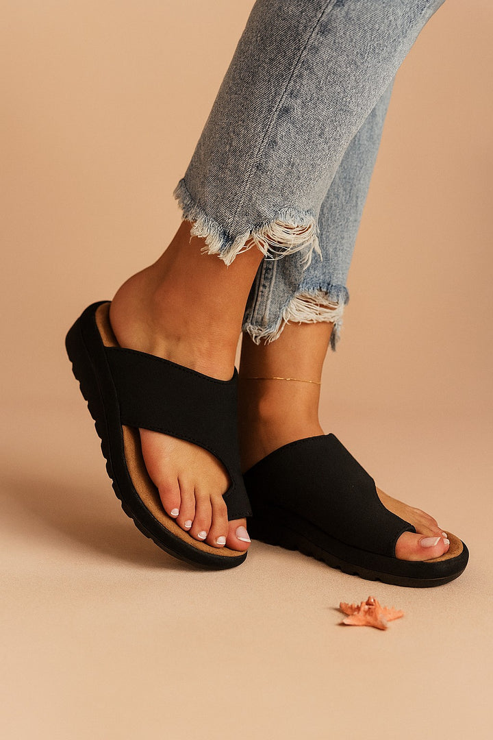 Maricel — Maricel | Soft Platform Thongs for Women with Wide Strap, Moda Lodz